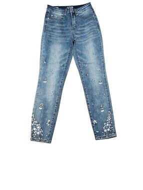 Tribal Jeans Women’s Embellished Light Blue Ankle Jegging
